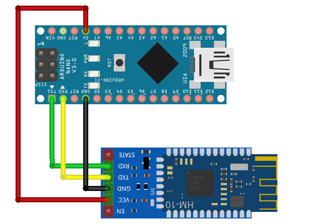 Diagrama de conexión Arduino NANO