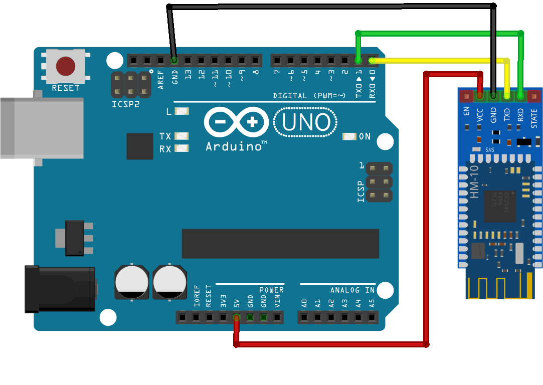 Diagrama de conexión Arduino UNO/LEONARDO